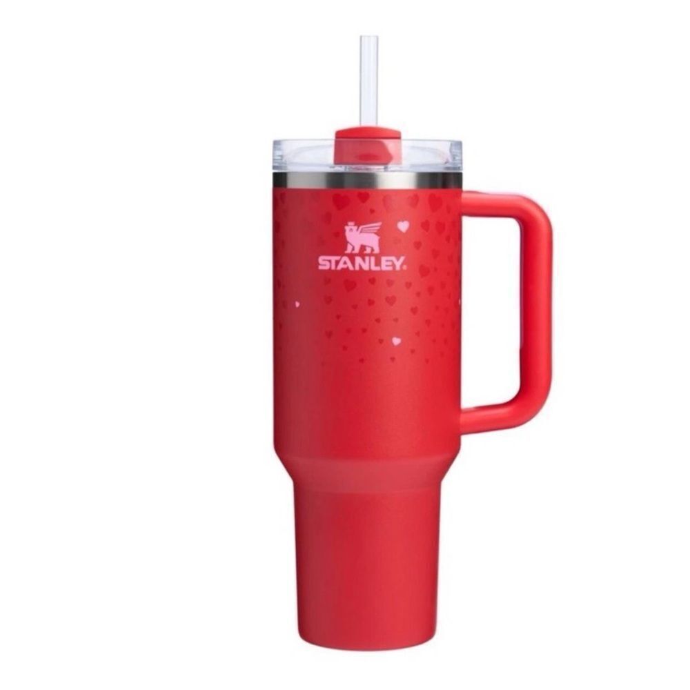 Stanley Target Exclusive Valentine's Day 2025 Ruby Hearts 40oz Tumbler